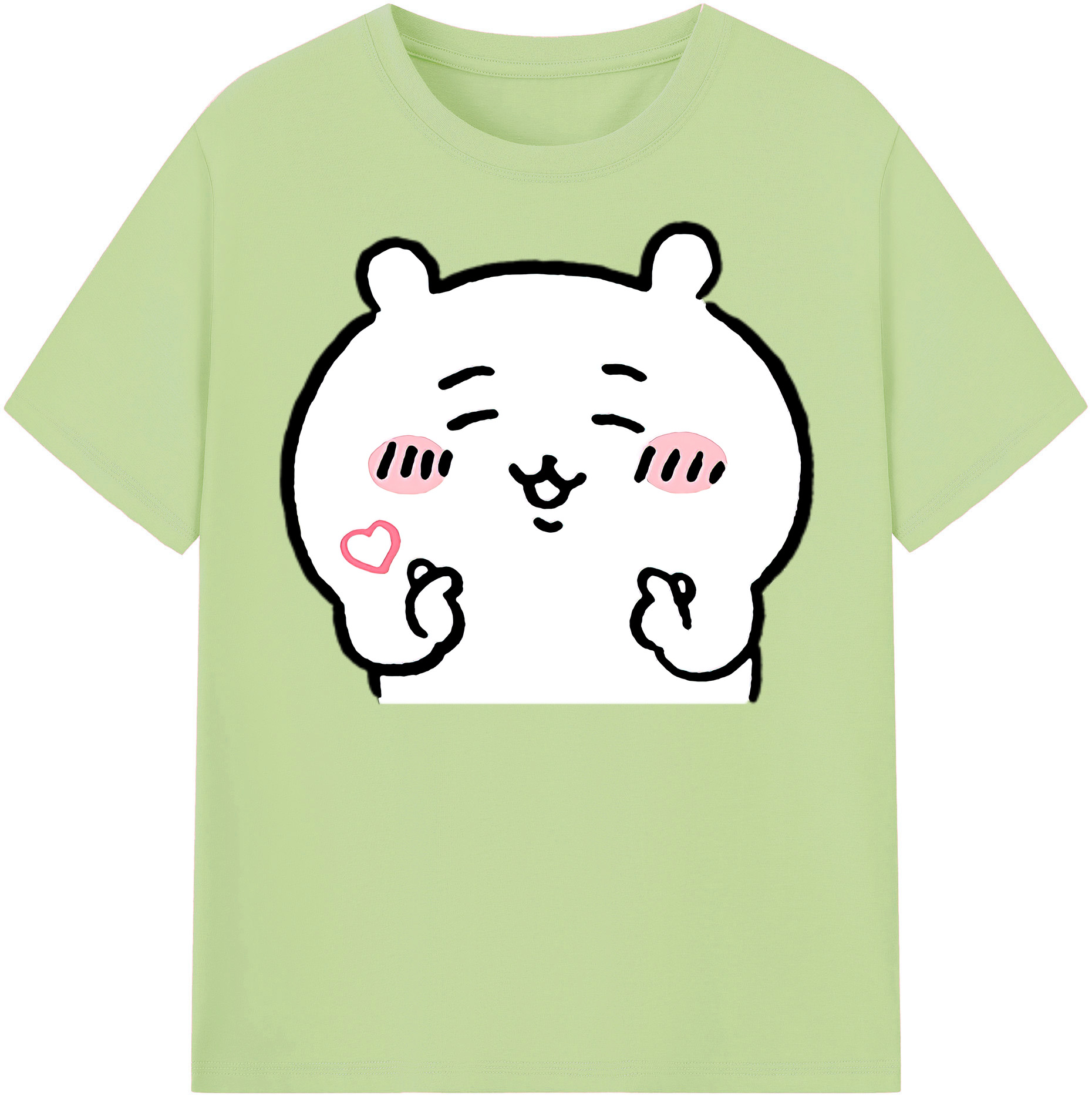 （画像用） ちいかわ ちいかわ Chii-kawa chiikawa 綿100％半袖Tシャツ（フロントプリント）